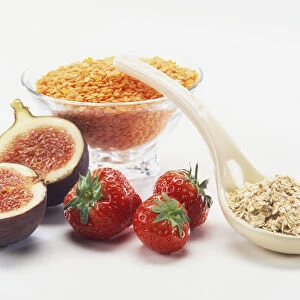 Pulses, grains and fruit, including strawberries