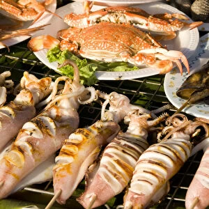 Thailand, seafood stalls found all over Thailand