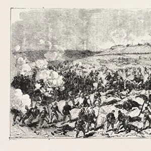 The War, Attack on the Redoubt of Schumatoraz by the Turkish Imperial Guard, Engraving