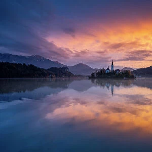 Lake Bled at sunrise, Slovenia