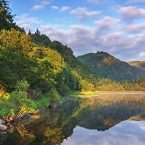 The Lower Lake in Glendalough in the morning, County Wicklow, Ireland