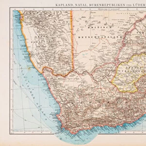 Map of South Africa 1896