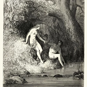 Miltons Paradise Lost - Gustave Dore - as they thirsted