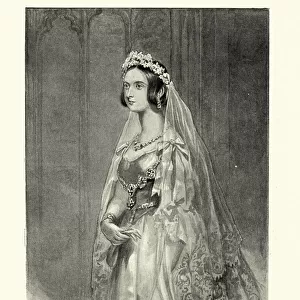 Queen Victoria in her Wedding Dress