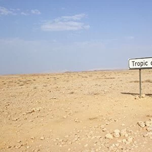 Tropic Of Capricorn Sign in Desert