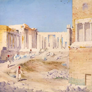 The Acropolis at Athens, 1844 (w / c on paper)