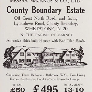 Advertisement in London and Suburbs Old and New, October 1933 (litho)