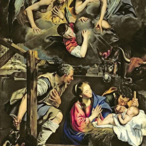 The Adoration of the Shepherds, 1612 (oil on canvas)