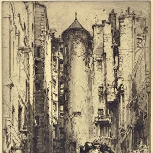 Advocates Close, Edinburgh, 1912 (etching)