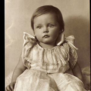 Ak I. K. H. Princess Maria von Bayern Wittelsbach as Baby (b / w photo)