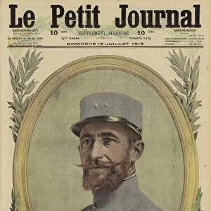 Albert Baratier, French general, World War I, 1916 (colour litho)