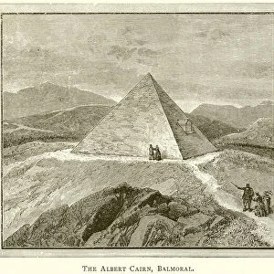 The Albert Cairn, Balmoral (engraving)