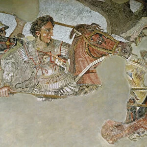 The Alexander Mosaic, detail depicting Alexander the Great (356-323 BC