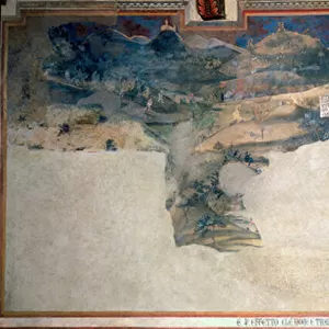 Allegory of Bad Government, detail from the Sala della Pace in the Palazzo Pubblico, Siena, 1338-40 (fresco)