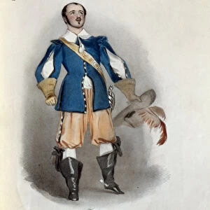 Antonio Tamburini (1800-76) as Riccardo in I Puritani