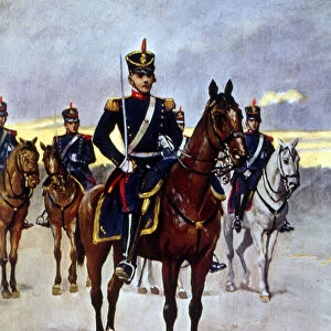 Argentine Army mounted grenadier officer, 1910 (illustration)