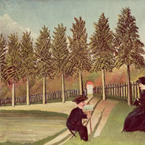 The Artist Painting his Wife, 1900-05 (oil on canvas)