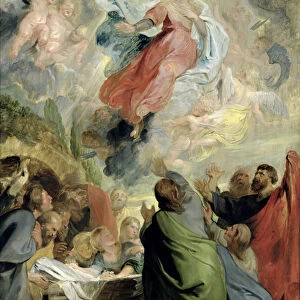 The Assumption of the Virgin Mary (oil on panel)