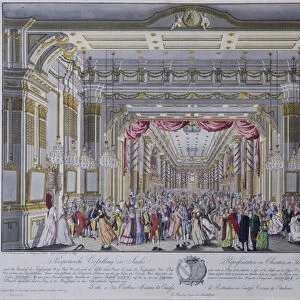 Ball following the coronation of Leopold II as king of Bohemia in Prague in 1791