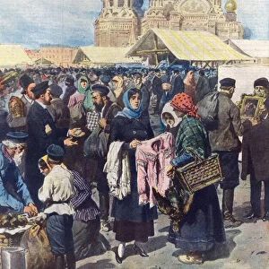 Bartering in Russia after the collapse of the currency following the Russian Revolution
