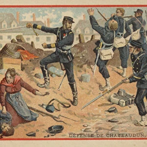 Battle of Chateaudun, 1870 (chromolitho)