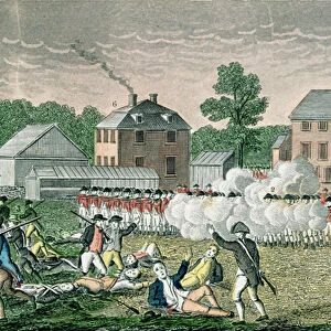 The Battle of Lexington, April 19th 1775, from Connecticut Historical Collections