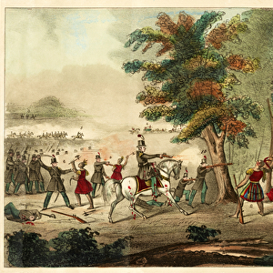 Battle of the Thames and the Death of Tecumseh, by the Kentucky Mounted Volunteers led by