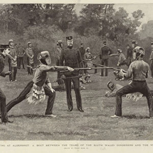 Bayonet-fighting at Aldershot (engraving)