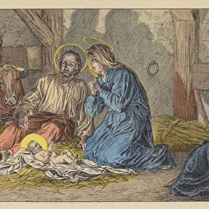 The Birth of Jesus Christ (colour litho)