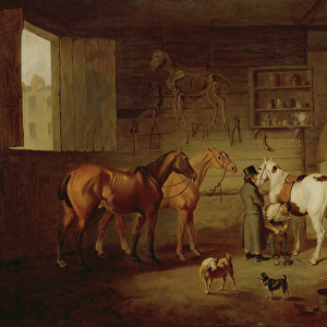 The Blacksmiths Shop, c. 1810-20 (oil on canvas)