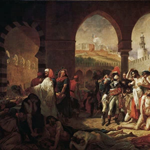 Bonaparte Visiting the Plague Victims of Jaffa (oil on canvas, 1804)