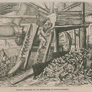 Boneworks at South Lambeth (engraving)