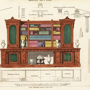 Bookcase for a study, Regency style