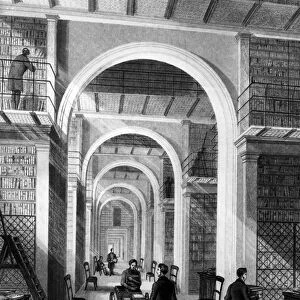 British Museum - Additional Library, engraved by E