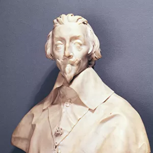 Bust of Cardinal Richelieu (1585-1642) c. 1642 (marble)