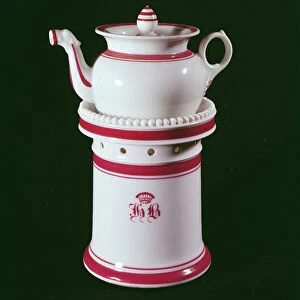 Cafetiere belonging to Honore de Balzac (1799-1850) (porcelain)