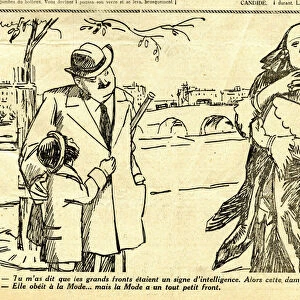 Candid, Satirical in N & B, 1930_11_6: Humor, Fashion, Intelligence Illustration by Abel