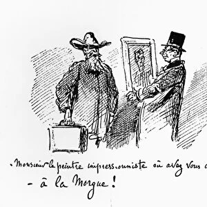 Caricature about Impressionist painting, Mr Impressionist Painter