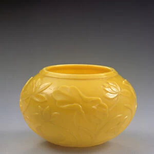 Carved bowl, Qianlong period (1736-95) (coloured glass) (see also 272125)