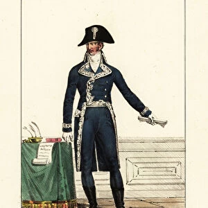 Ceremonial uniform of a member of the Tribunat, 1803. 1825 (lithograph)