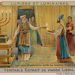The Chandeliers and Candelabra of the Israelites (chromolitho)