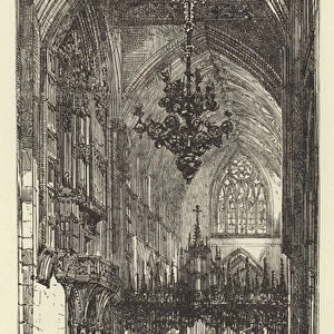 Choir Screen, Chester Cathedral (engraving)
