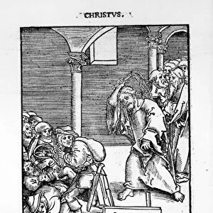Christ Driving the Tradesmen and Money Lenders from the Temple from Passional
