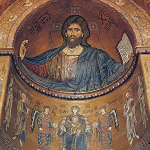 Christ Pantocrator and the Madonna Enthroned with Angels and Apostles