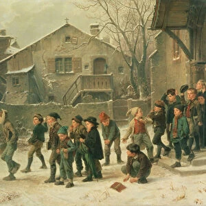 After Class, 1859 (oil on canvas)
