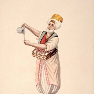 Coffee Seller, Ottoman period, third quarter of 18th century (w / c on paper)