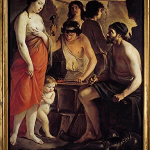 Come to Vulcans forge. Painting by Louis Le Nain (1593-1648), 1641. Oil on canvas