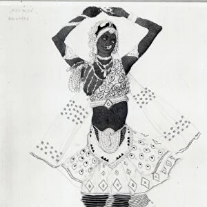 Costume design for Le Dieu Bleu, 1912 (w / c on paper)