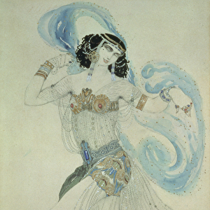 Costume design for Salome in Dance of the Seven Veils, 1909 (w / c)