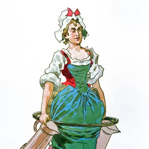 Costume design for a servant girl from the Opera Manon Lescaut